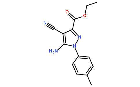 Ethyl 5-amino-4-cyano-1-(p-tolyl)-1H-pyrazole-3-carboxylate