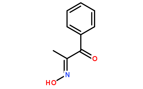 1-苯基-1,2-丙二酮-2-肟结构式