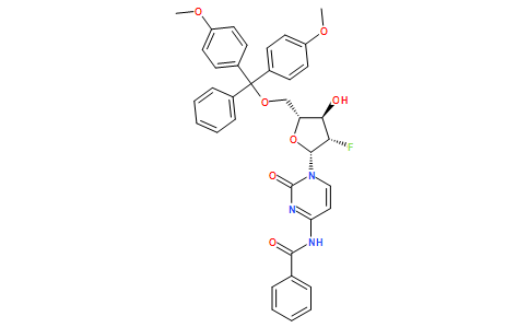 N-[1-[5-O-[二(4-甲氧基苯基)苯甲基]-2-脱氧-2-氟-beta-D-阿拉伯呋喃糖基]-1,2-二氢-2-氧代-4-嘧啶基]苯甲酰胺