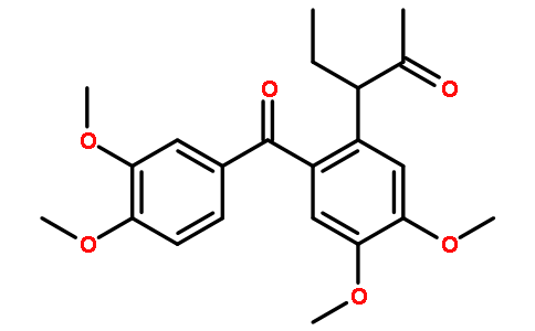 3-[2-(3,4-二甲氧基苯甲酰基)-4,5-二甲氧基苯基]戊-2-酮