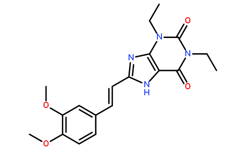 (E)-8-(3,4-Dimethoxystyryl)-1,3-diethyl-1H-purine-2,6(3H,7H)-dione