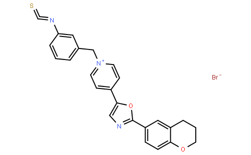 1-(3-Isothiocyanatobenzyl)-4-[2-(3,4-dihydro-2H-1-benzopyran-6-yl)-5-oxazolyl] pyridinium bromide