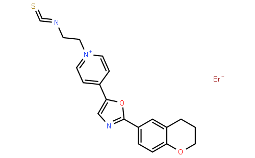 1-(2-Isothiocyanatoethyl)-4-[2-(3,4-dihydro-2H-1-benzopyranyl-6-yl)-5-oxazolyl]pyridinium bromide