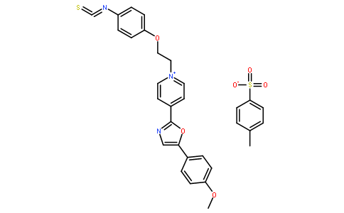 1-[2-(4-异硫氰基苯氧基)乙基]-4-[5-(4-甲氧基苯基)-2-噁唑]吡啶甲苯磺酸盐