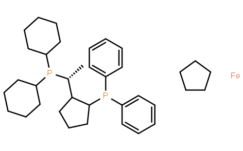 (R)-(-)-1[(S)-2-(二苯基膦)二茂铁]乙基二环己基膦