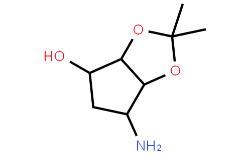 (3AR,4S,6R,6AS)-6-氨基四氢-2,2-二甲基-4H-环戊烯并-1,3-二氧杂环戊烷-4-醇