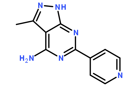 3-Methyl-6-(pyridin-4-yl)-1H-pyrazolo[3,4-d]pyrimidin-4-amine