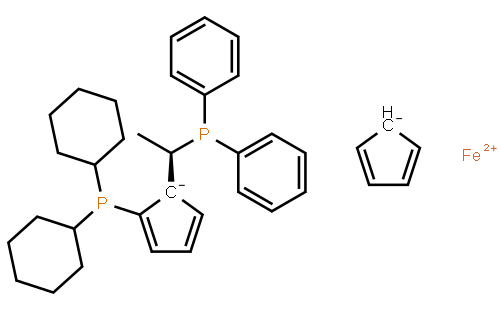 (R)-1-[(S<sub>p</sub>)-2-(二环己基膦)二茂铁基乙基]二苯基膦
