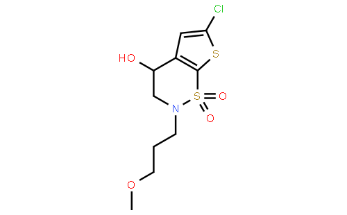 (S)-6-氯-2-(3-甲氧基丙基)-3,4-二氢-2H-噻吩并[3,2-e][1,2]噻嗪-4-醇 1,1-二氧化物