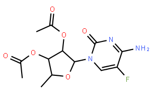 (2R,3R,4R,5R)-2-(4-aMino-5-fluoro-2-oxopyriMidin-1(2H)-yl)-5-Methyltetrahydrofuran-3,4-diyl diacetate