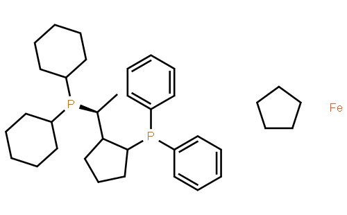 (S)-(+)-1-[(R)-2-(二苯基膦)二茂铁]乙基二环己基膦