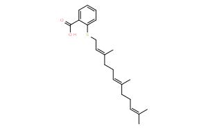 2-(((2E,6E)-3,7,11-三甲基十二碳-2,6,10-三烯-1-基)硫基)苯甲酸