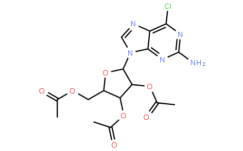 2-Amino-6-chloro-9-(2,3,5-tri-O-acetyl-β-D-ribofuranosyl)purine