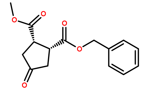 (1R,2S)-1-benzyl 2-methyl 4-oxocyclopentane-1,2-dicarboxylate