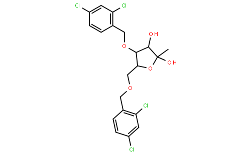 1-甲基-3,5-二-O-(2,4-二氯苄基)-alpha-D-呋喃核糖