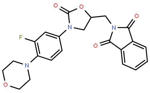 (S)-[N-3-(3'-氟-4'-吗啉基)苯基-2-氧代-5-噁唑烷基]甲基邻苯二甲酰亚胺