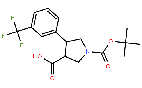 Boc-(+/-)-trans-4-(3-trifluoromethyl-phenyl)-pyrrolidine-3-carboxylic acid