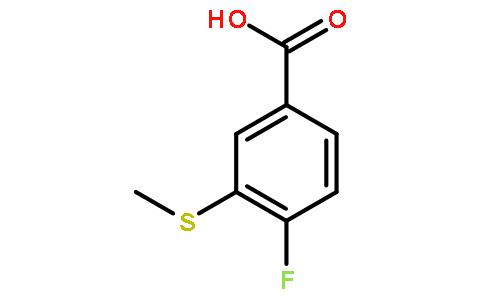 4-Fluoro-3-(methylsulfanyl)benzoic acid