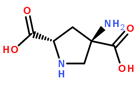 2,4-Pyrrolidinedicarboxylicacid,4-amino-,(2S-cis)-