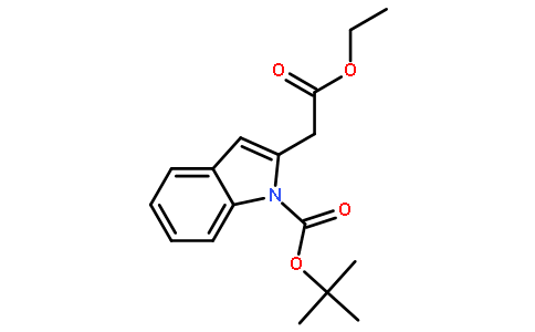 TERT-BUTYL 2-(2-ETHOXY-2-OXOETHYL)-1H-INDOLE-1-CARBOXYLATE