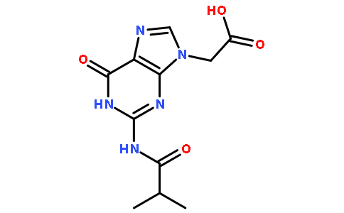 9H-嘌呤-9-乙酸, 1,6-二氢-2-[(2-甲基-1-氧代丙基)氨基]-6-氧代-