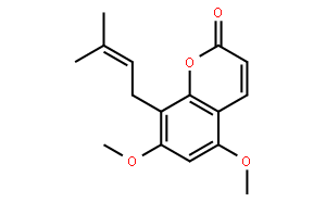 2H-1-Benzopyran-2-one,5,7-dimethoxy-8-(3-methyl-2-buten-1-yl)-