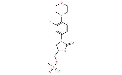 (R)-N-[3-(3-氟-(4-吗啉基)苯基)-2-氧代-5-唑烷基]甲醇甲磺酸酯