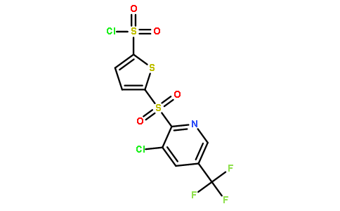 5-[3-Chloro-5-(trifluoromethyl)pyrid-2-ylsulphonyl]thiophene-2-sulphonyl chloride