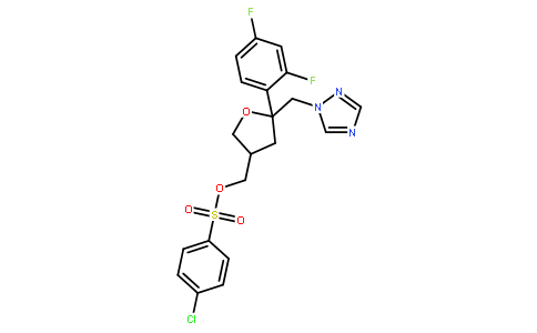 [(3S,5R)-5-(2,4-difluorophenyl)-5-(1,2,4-triazol-1-ylmethyl)tetra hydrofuran-3-yl]methyl 4-chlorobenzenesulfonate