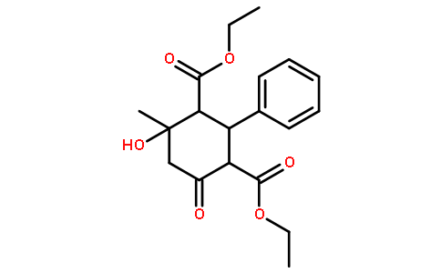 Diethyl 4-hydroxy-4-methyl-6-oxo-2-phenylcyclohexane-1,3-dicarboxylate
