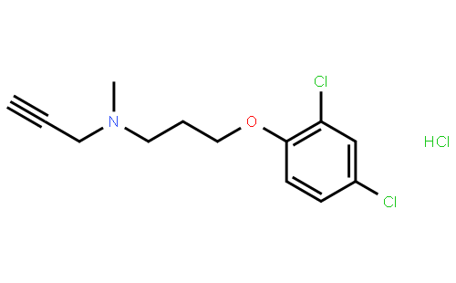 3-(2,4-dichlorophenoxy)-n-methyl-n-prop-2-ynylpropan-1-amine;hydrochloride