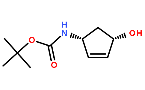 Carbamic acid, [(1R,4S)-4-hydroxy-2-cyclopenten-1-yl]-, 1,1-dimethylethyl