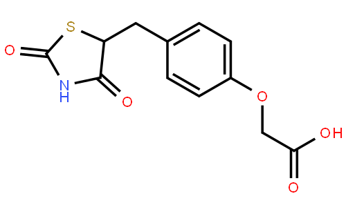 Acetic acid,2-[4-[(2,4-dioxo-5-thiazolidinyl)methyl]phenoxy]-