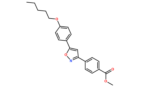 Methyl 4-(5-(4-(pentyloxy)phenyl)isoxazol-3-yl)benzoate