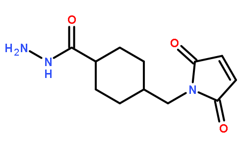 Cyclohexanecarboxylicacid, 4-[(2,5-dihydro-2,5-dioxo-1H-pyrrol-1-yl)methyl]-, hydrazide (4-N-Maleimidomethylcyclohexane-