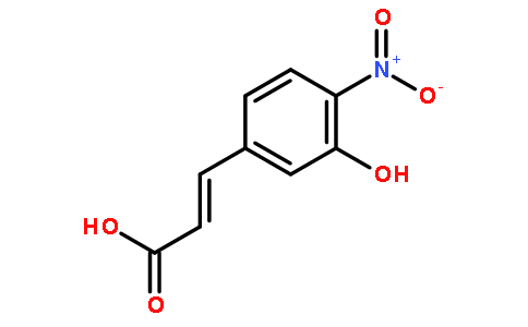 (E)-3-(3-hydroxy-4-nitrophenyl)acrylic acid