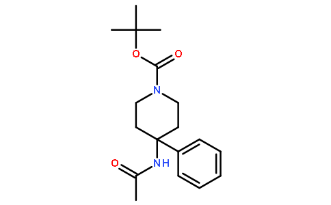 tert-butyl-4-acetamideo-4-phenylpiperidine-1-carboxylate