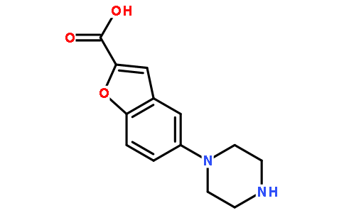 5-(Piperazin-1-yl)benzofuran-2-carboxylic acid
