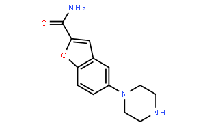 1-(2-Aminocarbonylbenzofuran-5-yl)piperazine