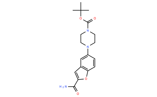 5-(4-叔丁氧羰基-1-哌嗪基)苯并呋喃-2-甲酰胺