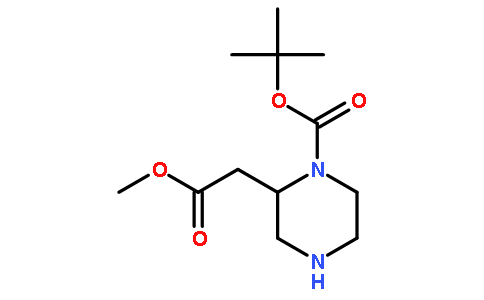 tert-Butyl 2-(2-methoxy-2-oxoethyl)piperazine-1-carboxylate