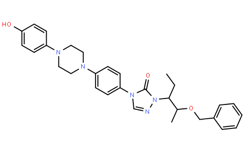 2-[(1S,2S)-1-乙基-2-苄氧基丙基]-2,4-二氢-4-[4-[4-(4-羟基苯基)-1-哌嗪基]苯基]-3H-1,2,4-三氮唑-3-酮
