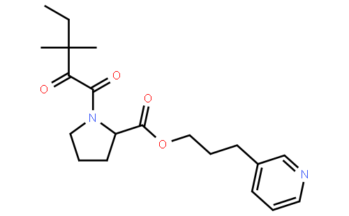 1-(1,2-二氧代-3,3-二甲基戊基)-L-脯氨酸 (3-吡啶基)丙酯