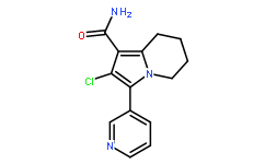 2-chloro-5,6,7,8-tetrahydro-3-(3-pyridinyl)-1-Indolizinecarboxamide