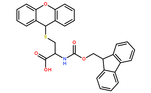 (R)-2-((((9H-Fluoren-9-yl)methoxy)carbonyl)amino)-3-((9H-xanthen-9-yl)thio)propanoic acid