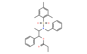 丙酸(1S,2R)-2-[N-苄基-N-(均三甲苯基磺酰)氨基]-1-苯基丙酯