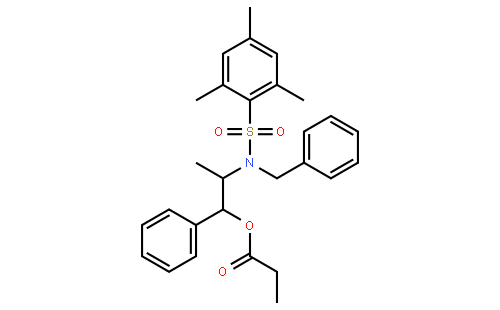 丙酸(1R,2S)-2-[N-苄基-N-(均三甲苯基磺酰)氨基]-1-苯基丙酯[非选择性不对称醇醛反应用试剂]