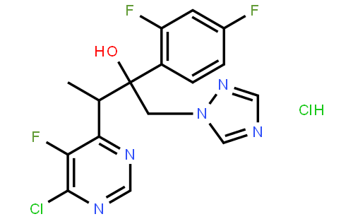 3-(6-氯-5-氟嘧啶-4-基)-2-(2,4-二氟苯基)-1-(1H-1,2,4-三唑-1-基)-2-丁醇盐酸盐