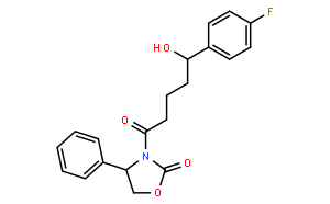 (4S)-3-[(5S)-5-(4-Fluorophenyl)-5-hydroxypentanoyl]-4-phenyl-1,3-oxazolidin-2-one