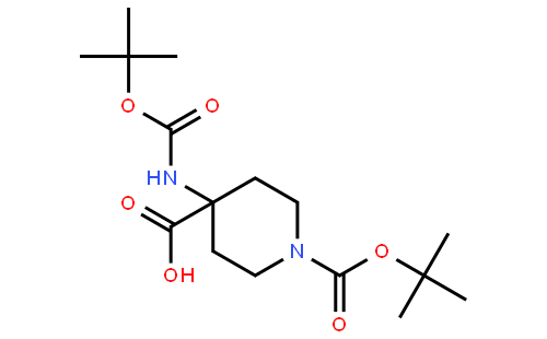 1--Boc-(4-N-Boc-amino)piperidine-4 carboxylic acid